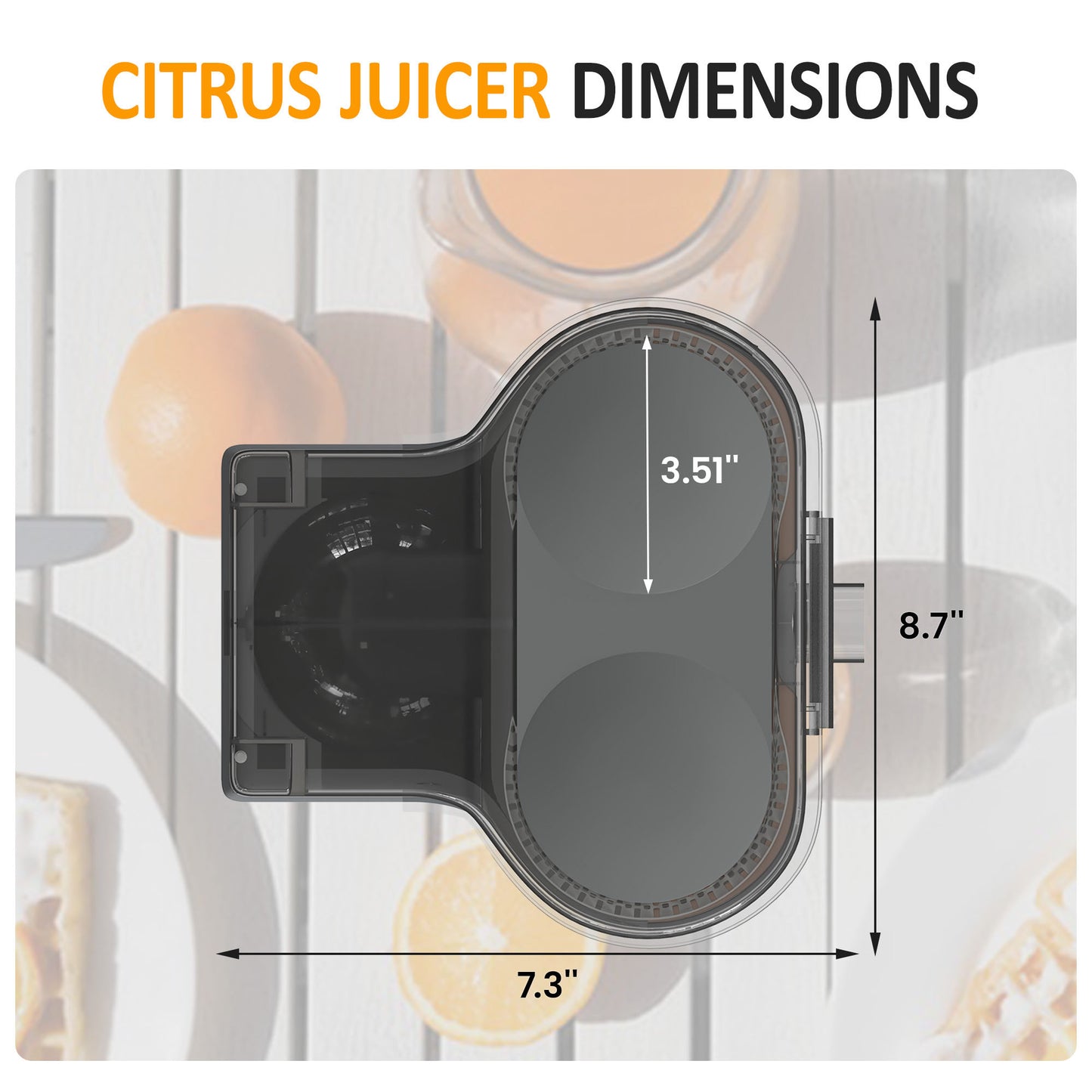 Dual-Head Electric Citrus Juicer, Rechargeable Juicer Machine with USB Charging & Cleaning Brush, Portable Lemon Squeezer for Fresh Orange, Lemon, Lime, Kiwi, Grapefruit, Easy to Clean & Use