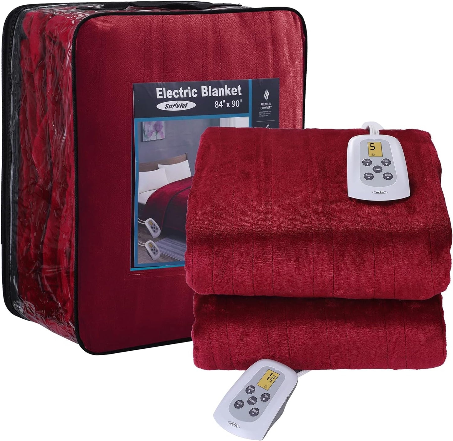 Sunvivi Controller for Electric Blanket King, Yellowish Light, LCD Display