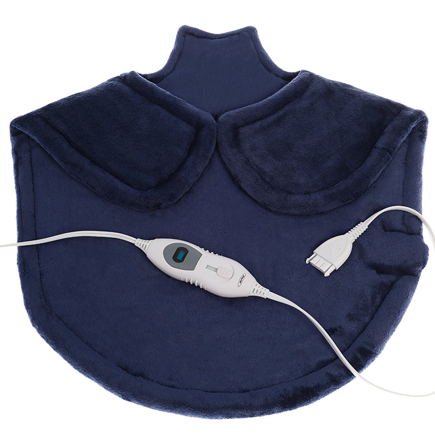 Superjoe Heating Pad for Neck and Shoulder Pain Relief, 27"x 25" Large Electric Heating Pad for Back Pain with Auto Off, 3 Temperature Settings, Soft Flannel,Blue
