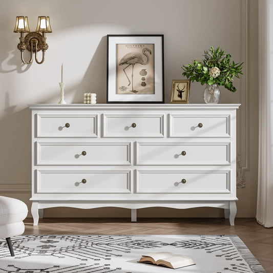 55'' Dresser with 7 Spacious Drawers